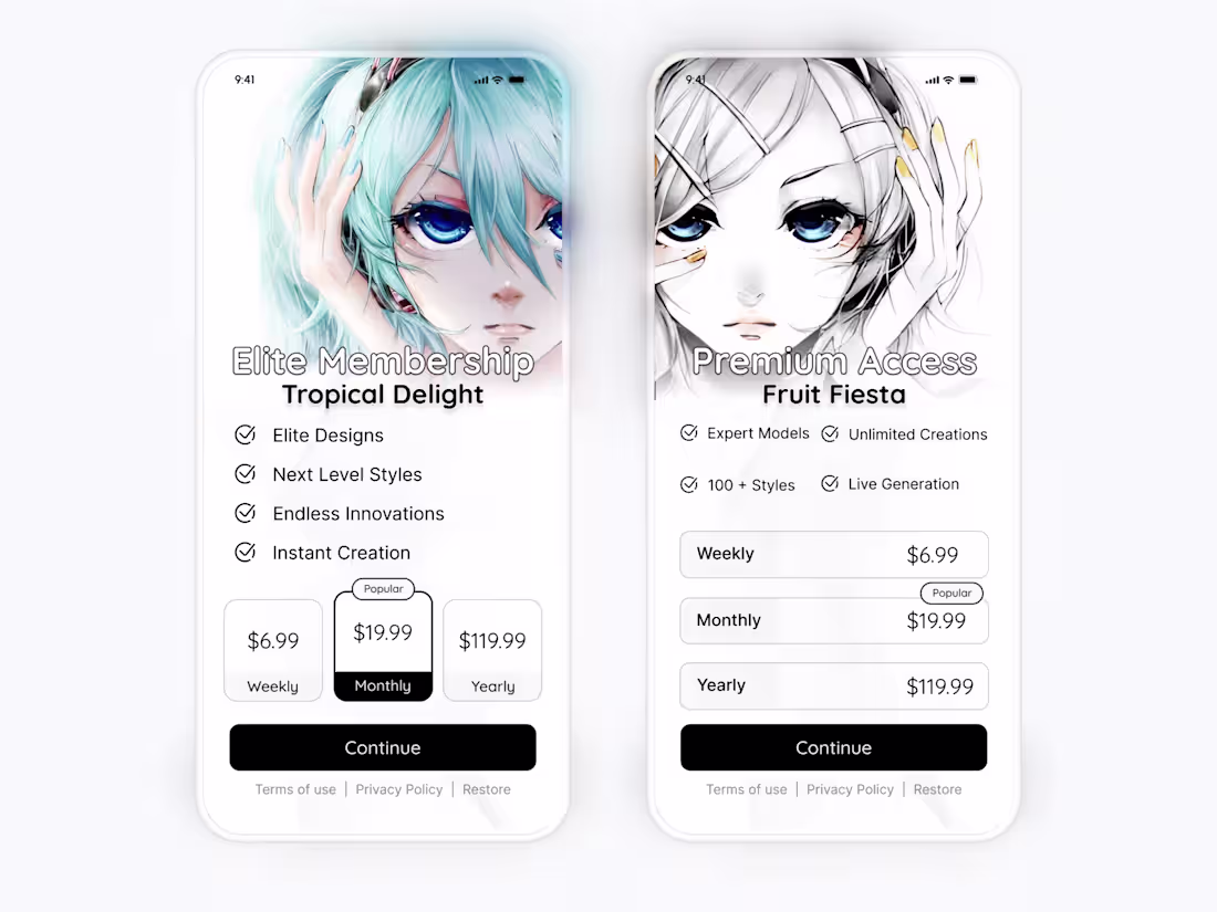 Cover image for Premium Subscription Screen UI — Mobile Paywall Design