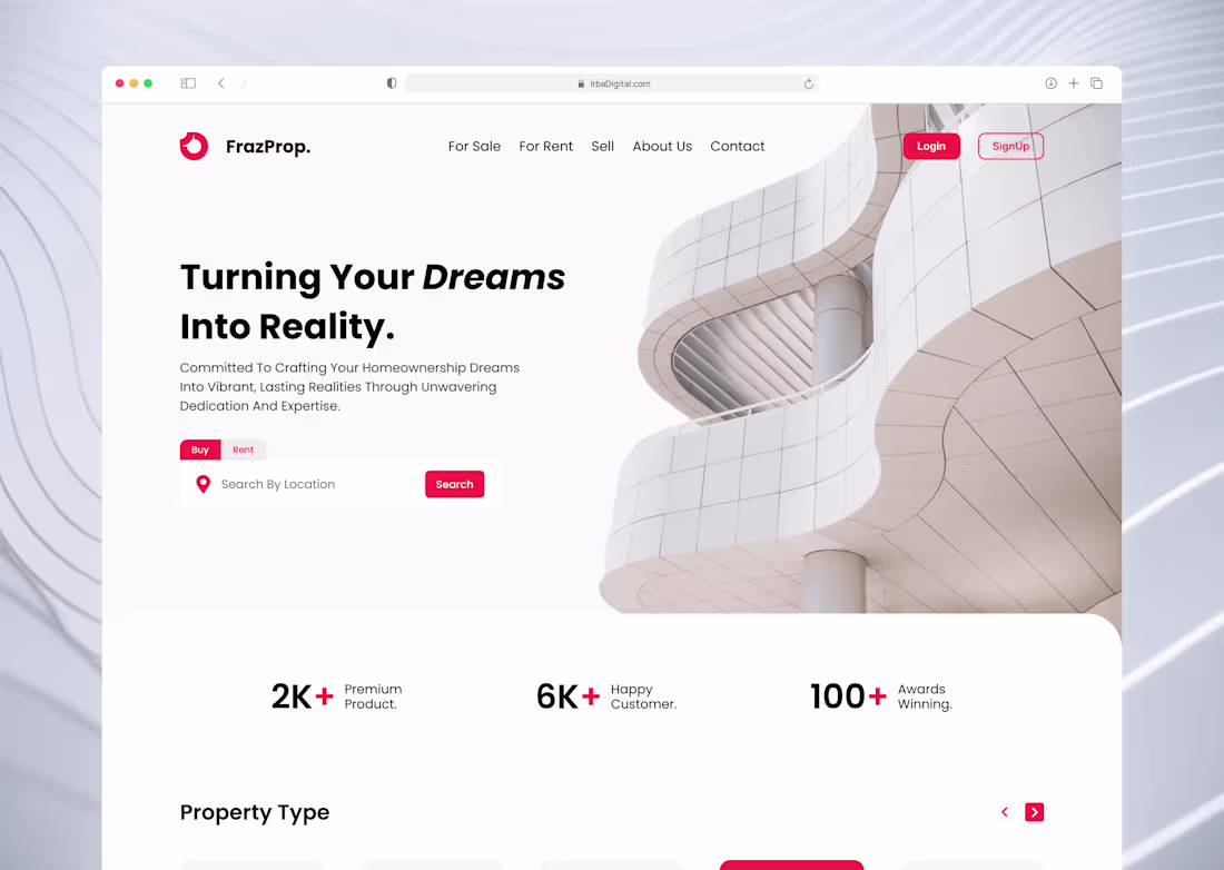 Cover image for Real Estate Website Design