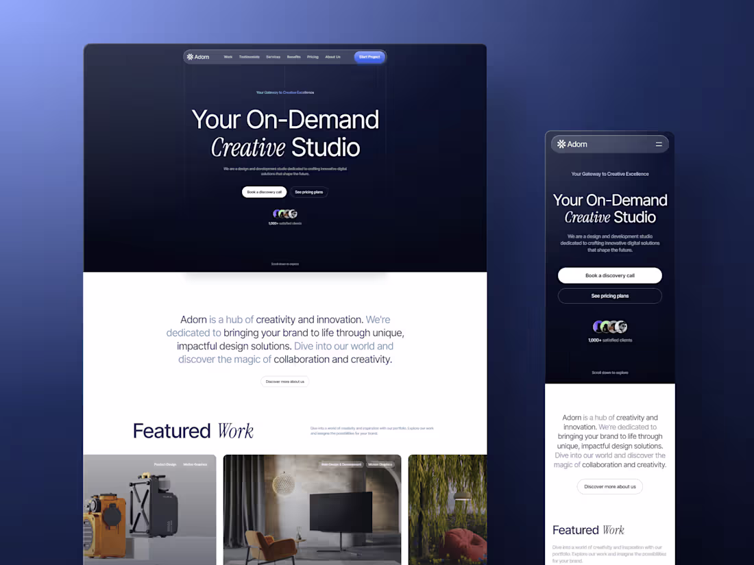 Cover image for Adorn - Agency Website