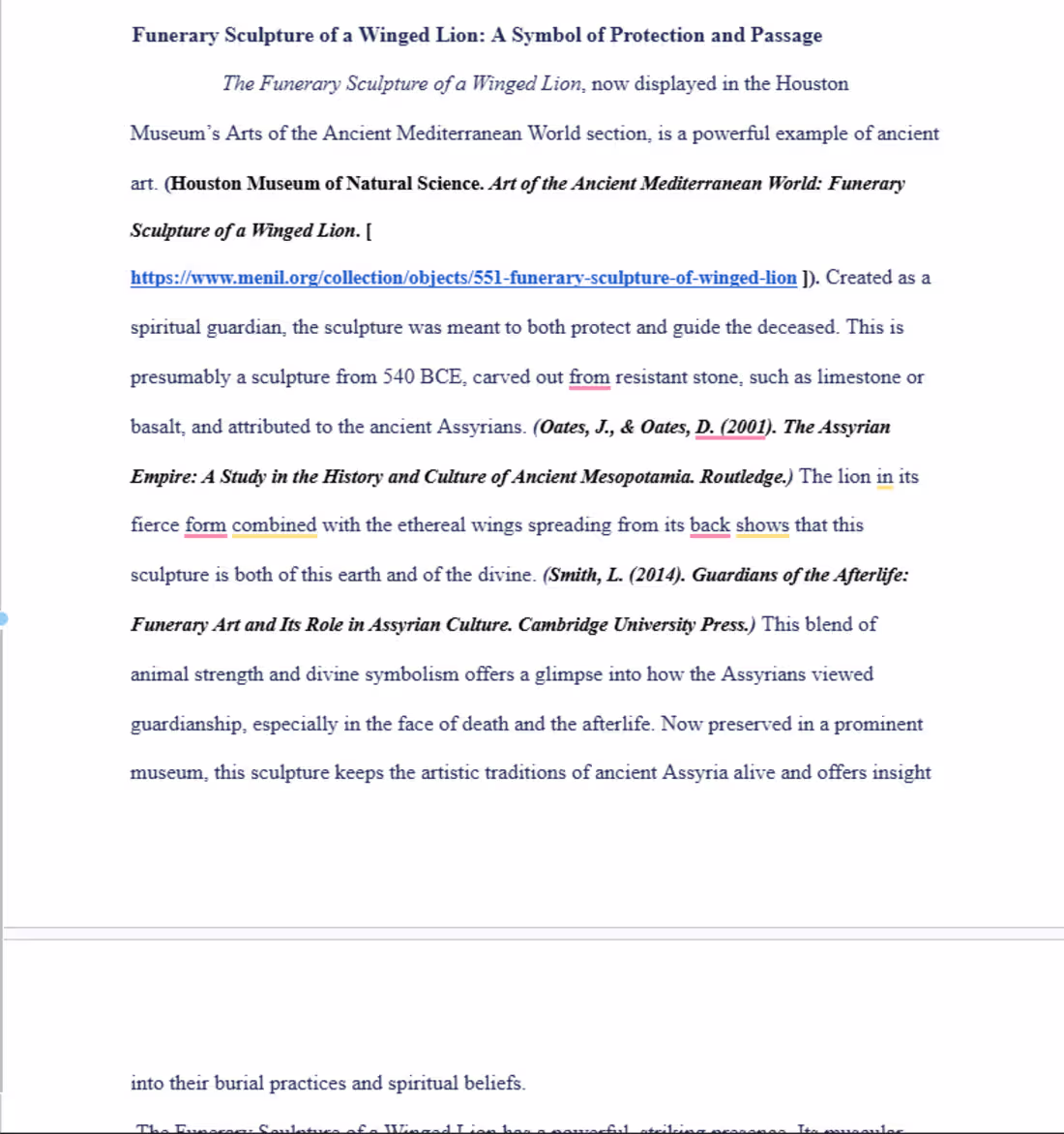 Cover image for A structured reflective essay analysing