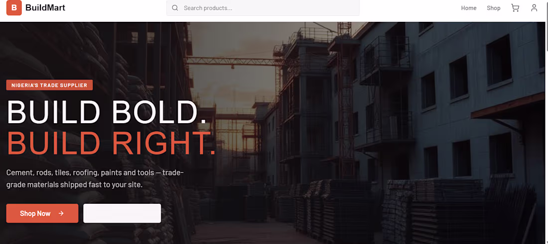 Cover image for BuildMart is a modern e-commerce