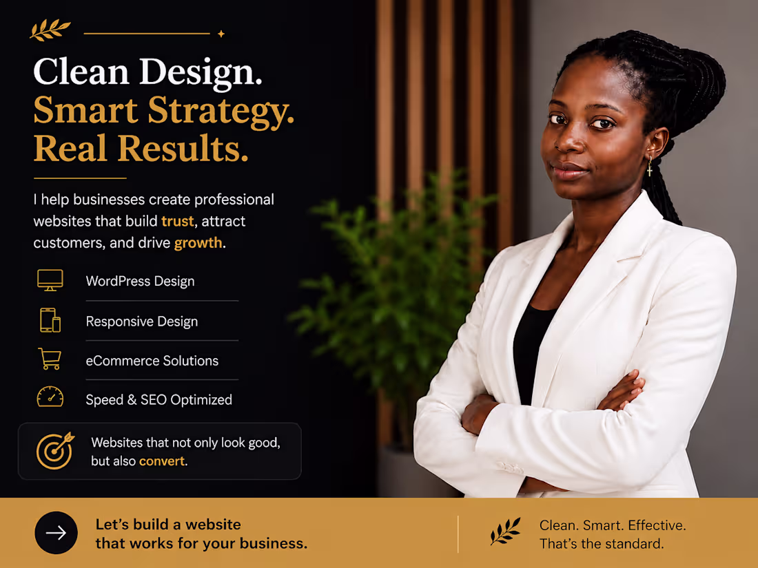Cover image for ✨ Clean Design. Smart Strategy.