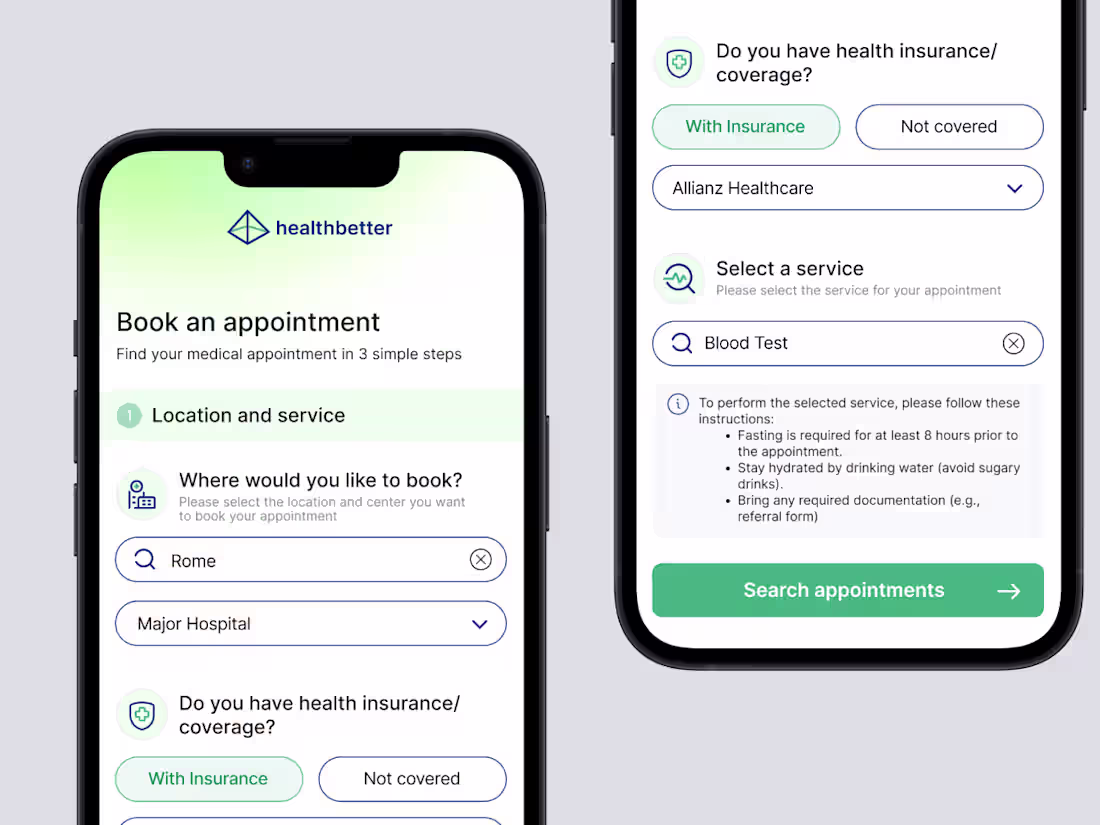 Cover image for Healthbetter: medical appointments booking made simple.