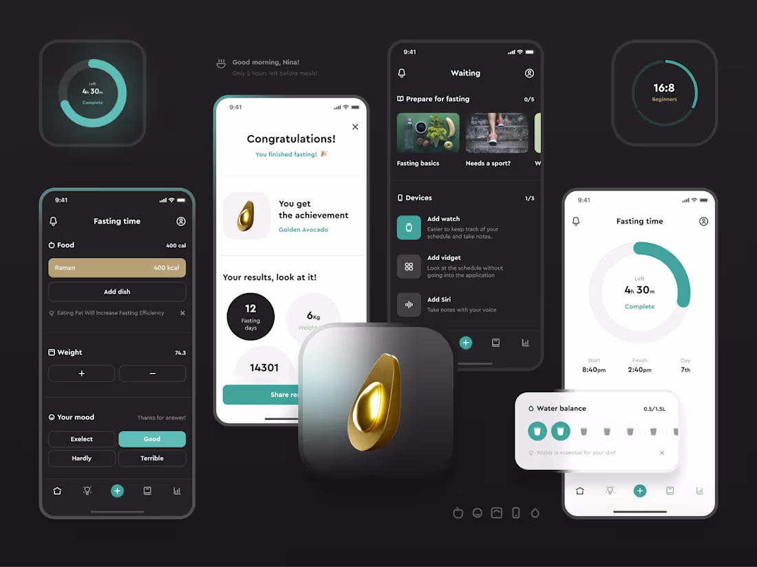 Cover image for Fasting App Design