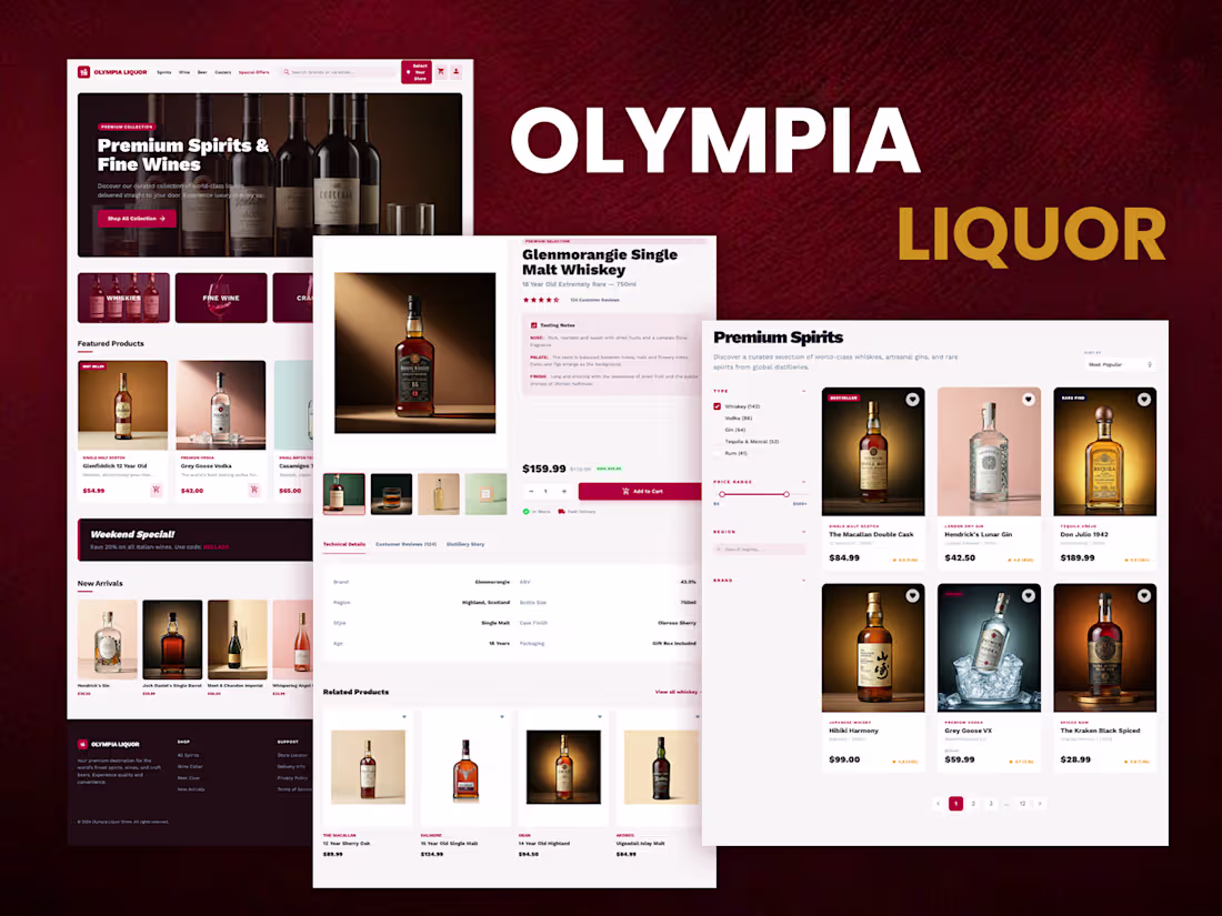 Cover image for Olympia Liquor Website Development