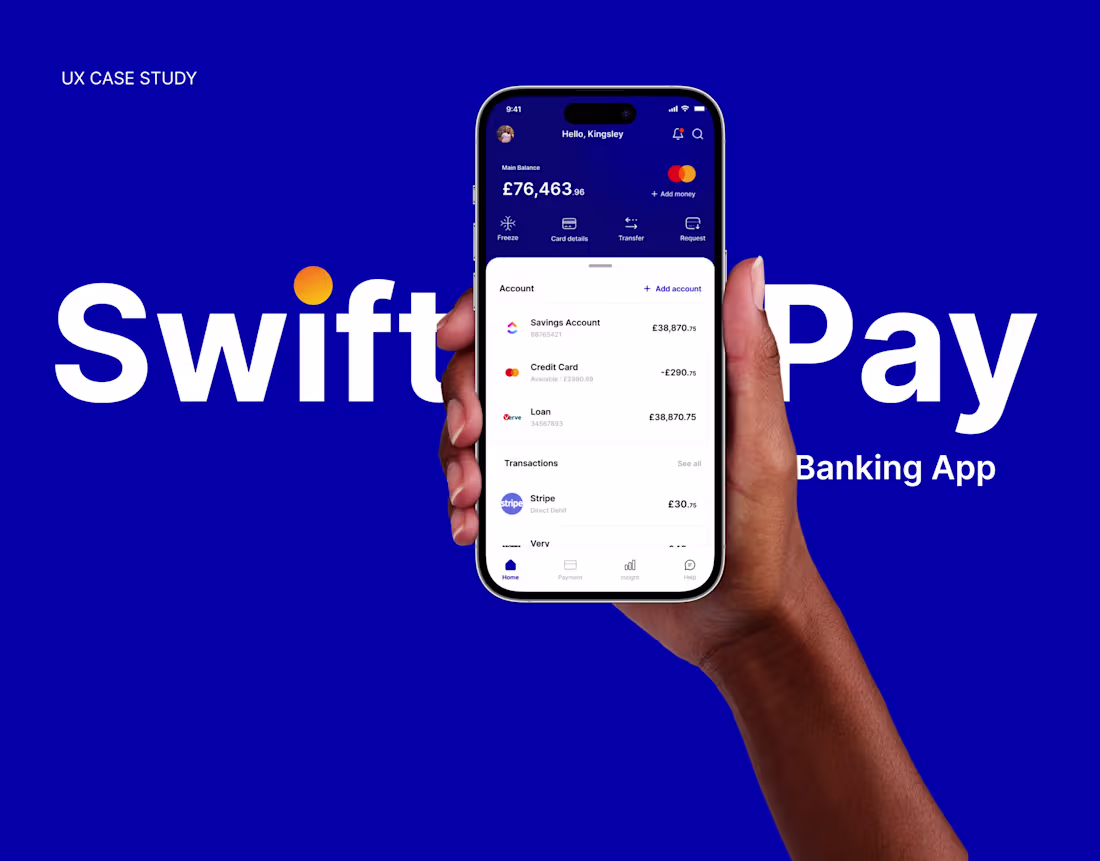 Cover image for SwiftPay Banking App - A Comprehensive Case Study