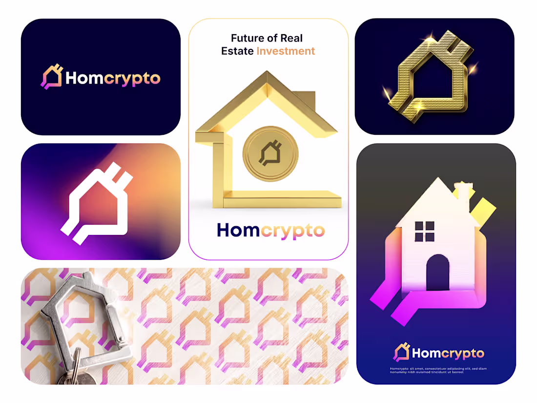 Cover image for Logo and branding Crypto Real