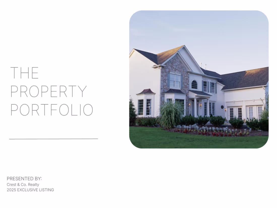 Cover image for A premium listing presentation designed