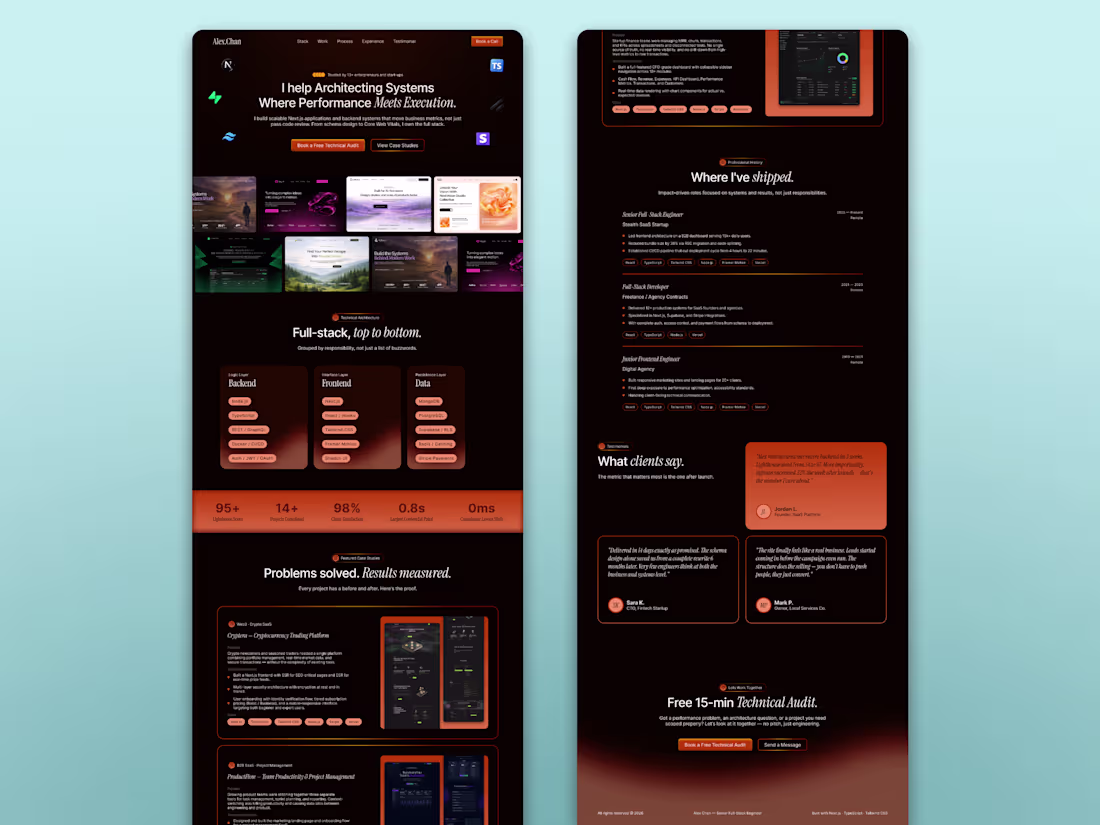 Cover image for Alex Chan - Next JS Template