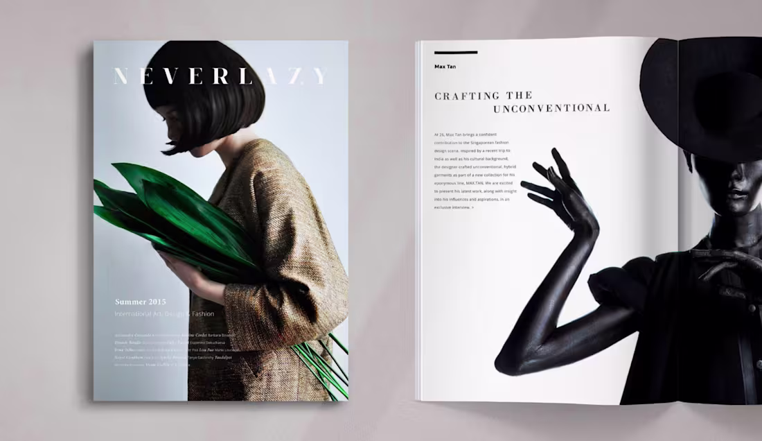Cover image for NeverLazy Magazine