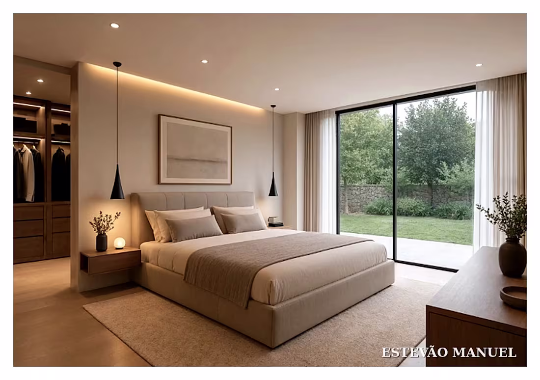 Cover image for Suite Principal com Closet e Vista para o Jardim Esta suite ...