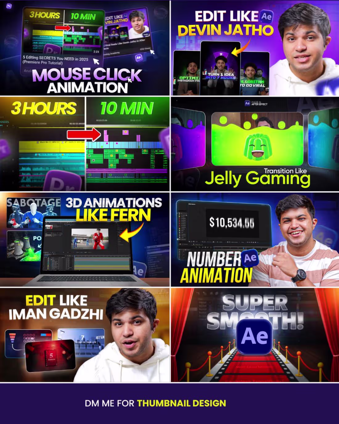 Cover image for Thumbnails I made for my