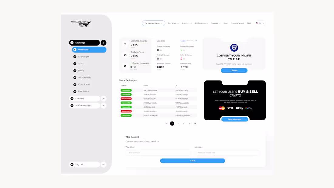 Cover image for Crypto Exchange Dashboard UI | Clean, Secure & Data-Driven E...