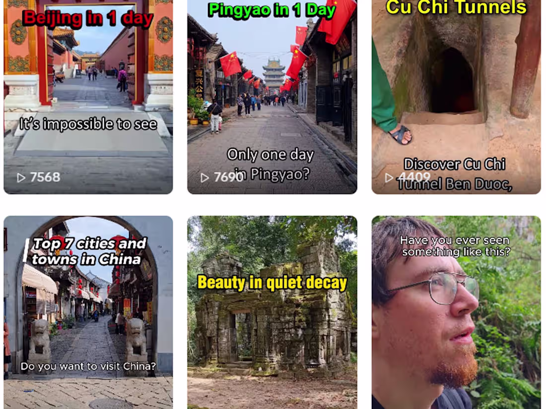 Cover image for TikTok travel vlog