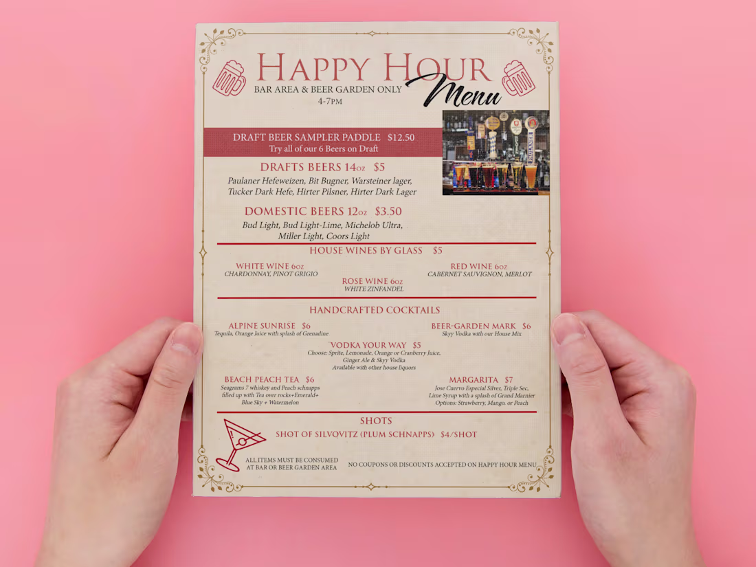 Cover image for Elegant Menu Design for Luxury Cafe Vienna