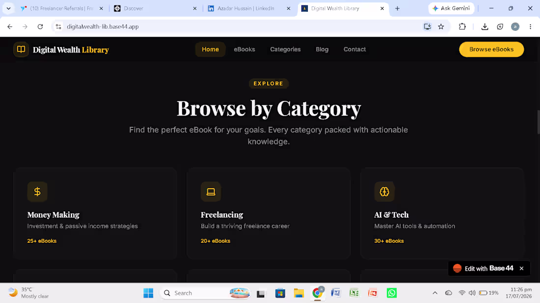 Cover image for Digital Wealth Library is an