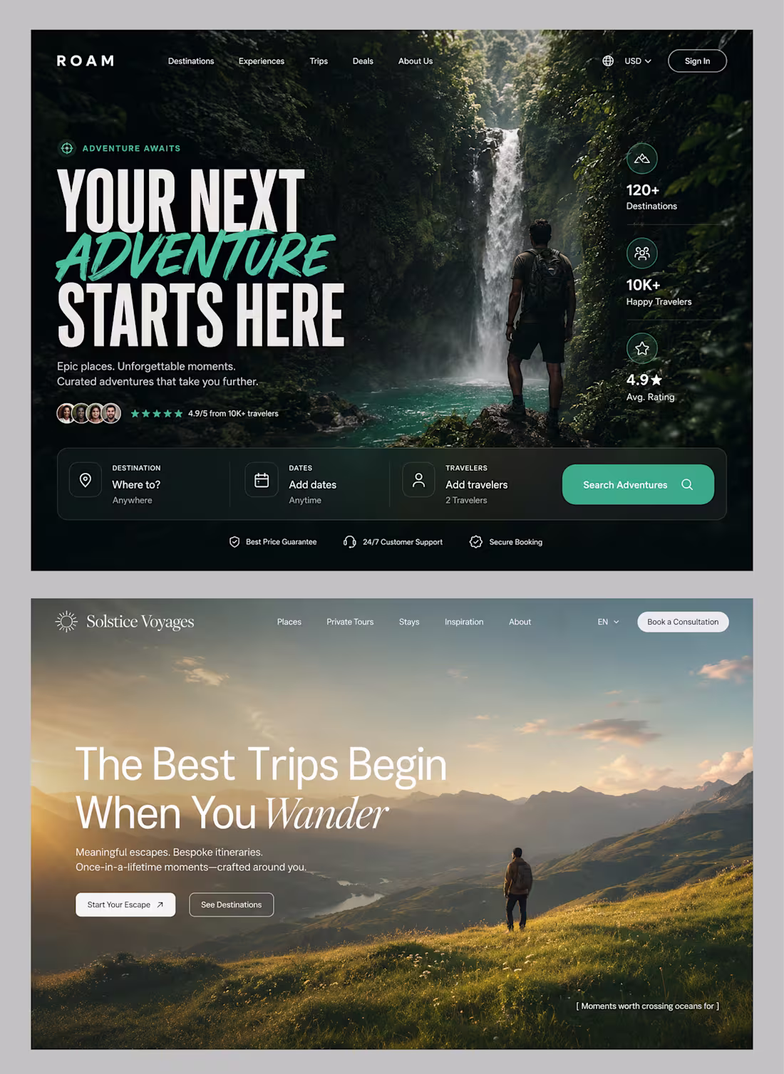 Cover image for Two directions for travel websites