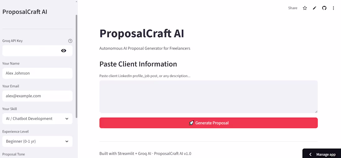 Cover image for ProposalCraft AI is an AI-powered