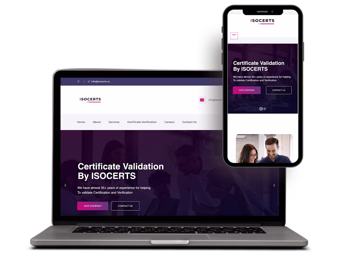 Cover image for ISO CERTS: A Web Development & Design Project