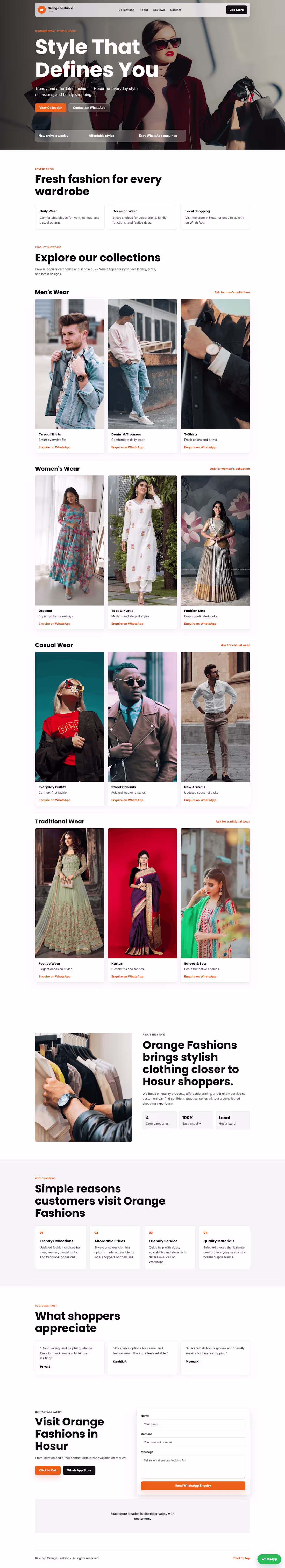 Cover image for Orange Fashions Website