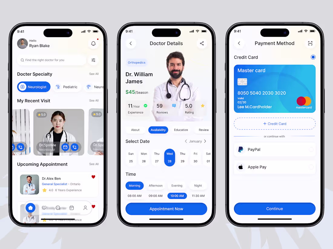 Cover image for Doctor Appointment Mobile App UI Design