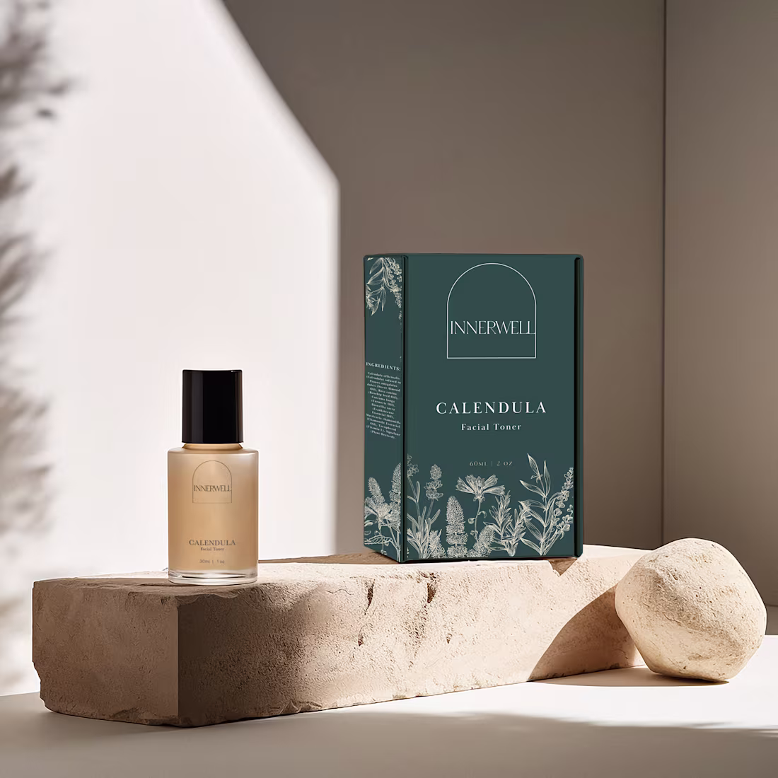 Cover image for Brand Identity & Packaging Design: InnerWell Luxury Wellness