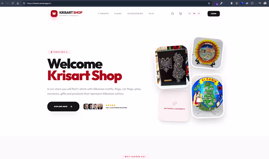 Cover image for E Commerce website build with