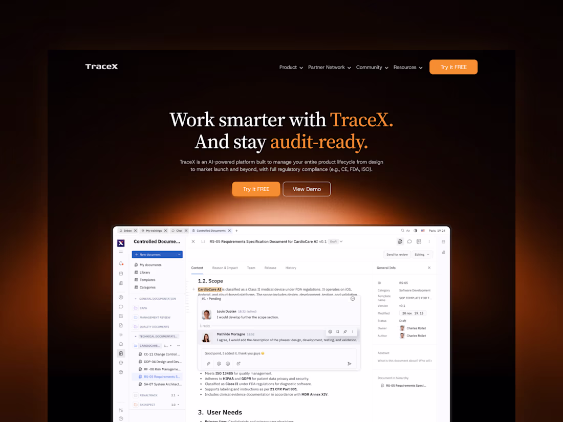 Cover image for Hero Section Redesigned for TraceX.co (https://TraceX.co) in...