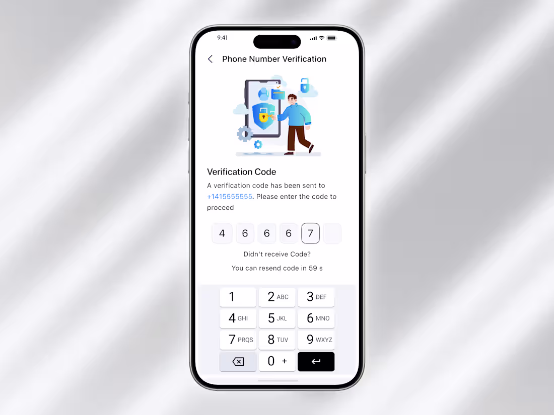 Cover image for OTP Verification UI – Mobile Login Code Entry Screen
