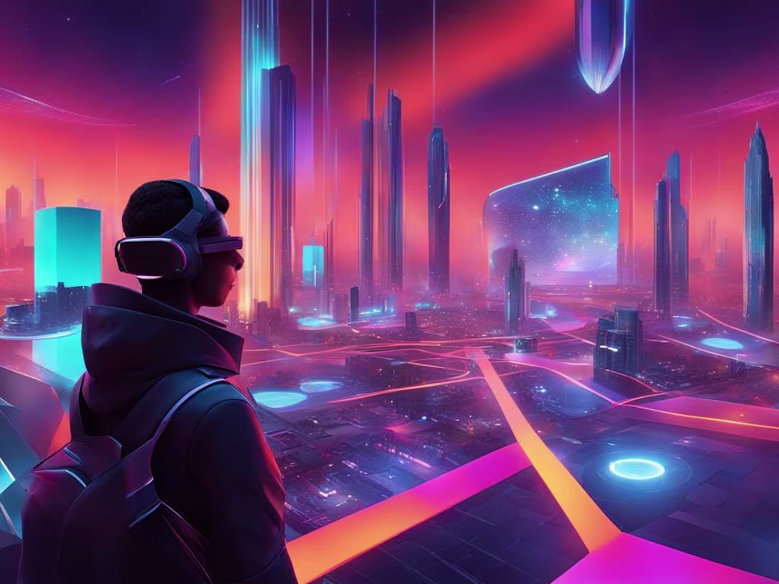 Cover image for "Journey Beyond Reality: Embrace the Meta verse Frontier"