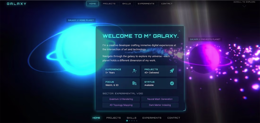 Cover image for Galaxy is a space exploration