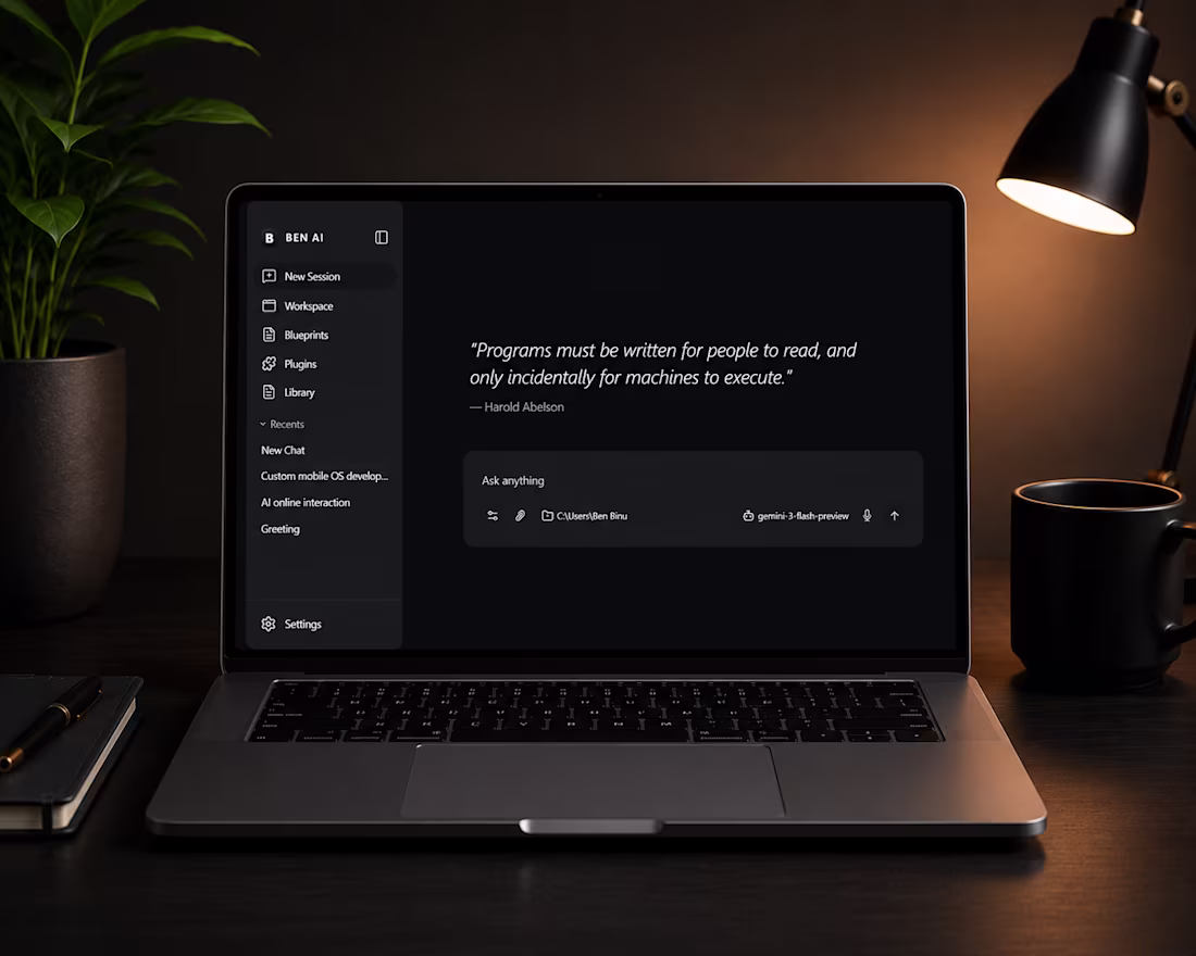 Cover image for Custom AI Desktop Assistant | Full-Stack AI Application
