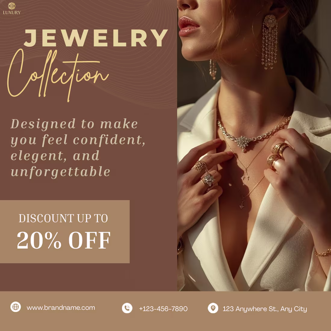Cover image for Luxury jewelry social media ad