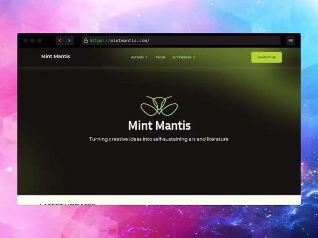 Cover image for Mint Mantis | Smart Publishing, Artist Management, Sponsorships