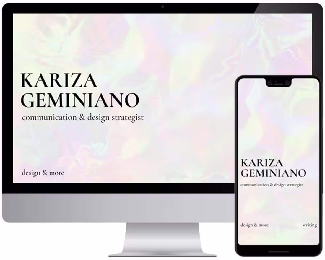 Cover image for Kariza Geminiano personal website