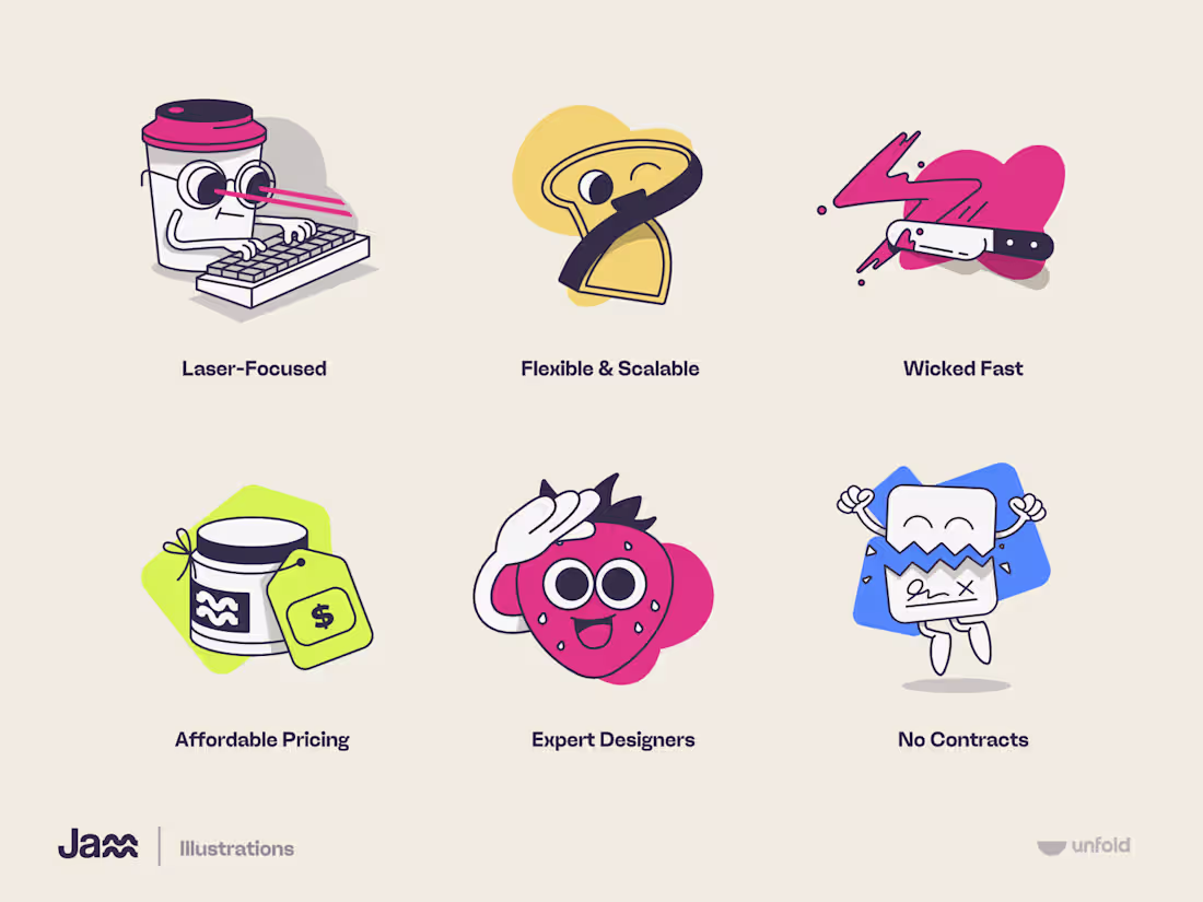 Cover image for Jamm Website Illustrations