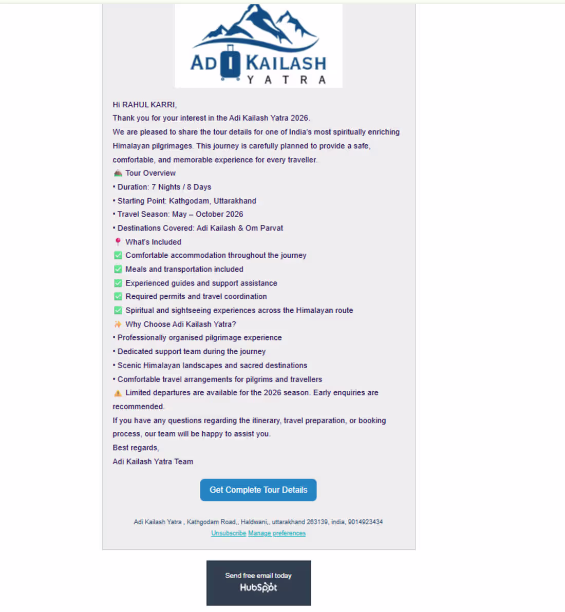 Cover image for Completed another HubSpot email marketing
