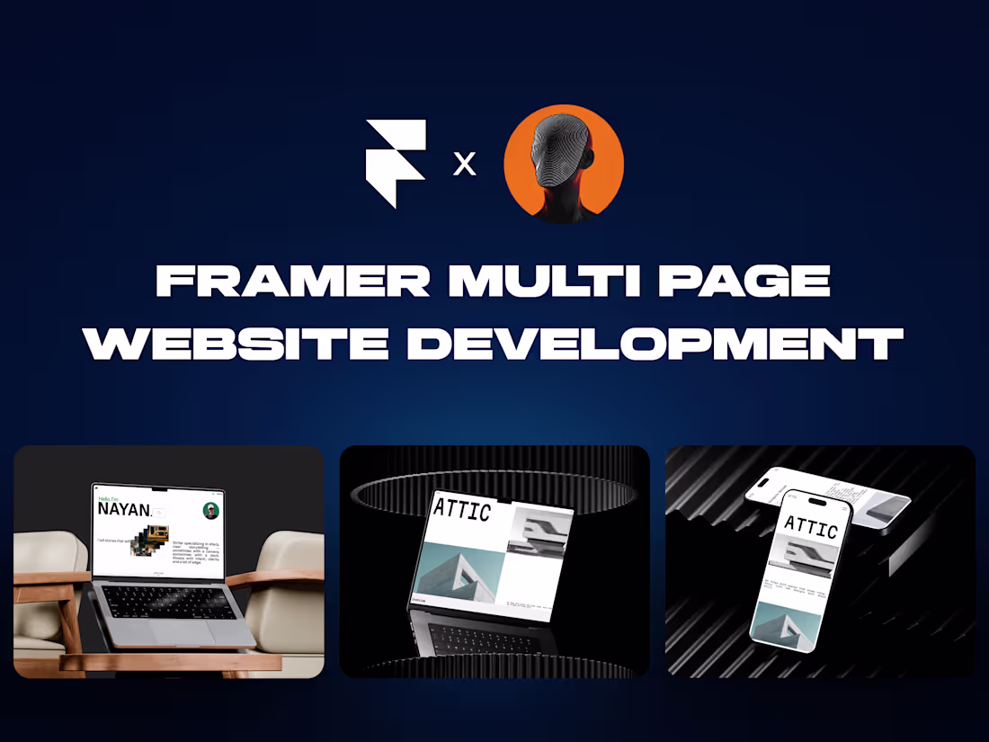 Cover image for Framer • Multi Page Website Development