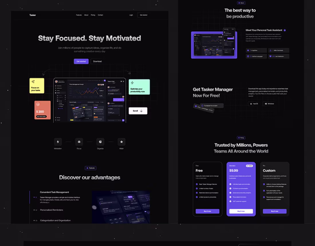 Cover image for Tascer Managment UI/UX Design | Behance