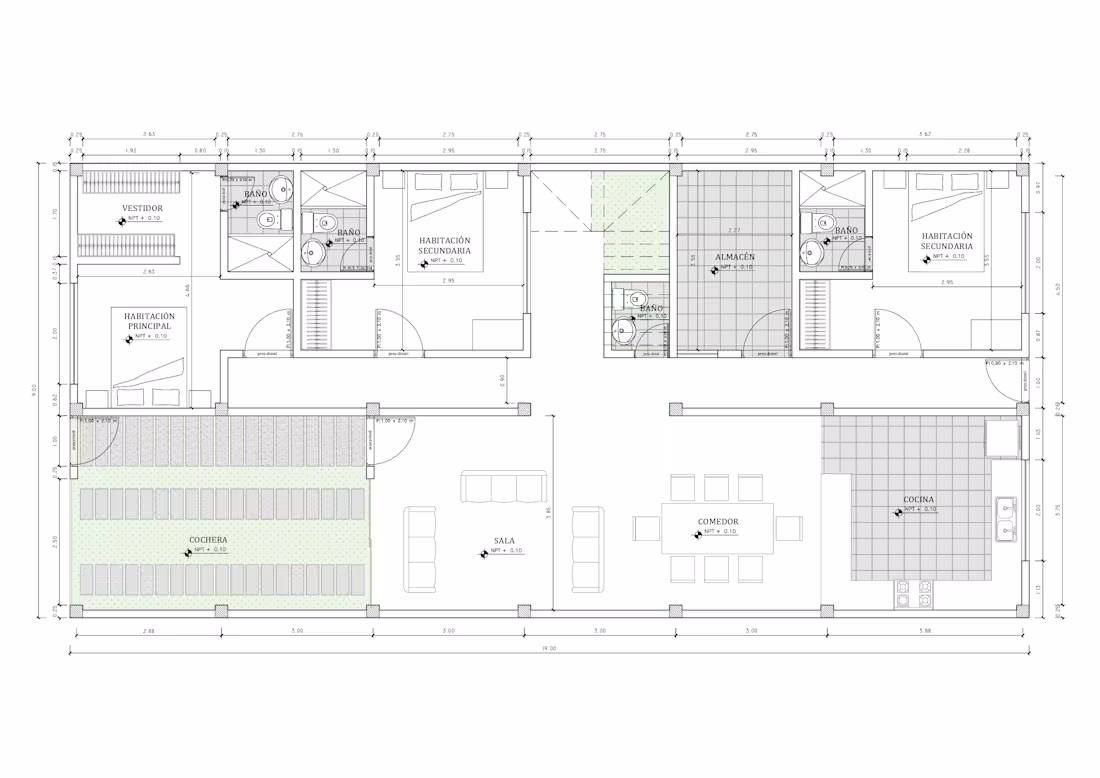 Cover image for Diseño arquitectónico de una vivienda