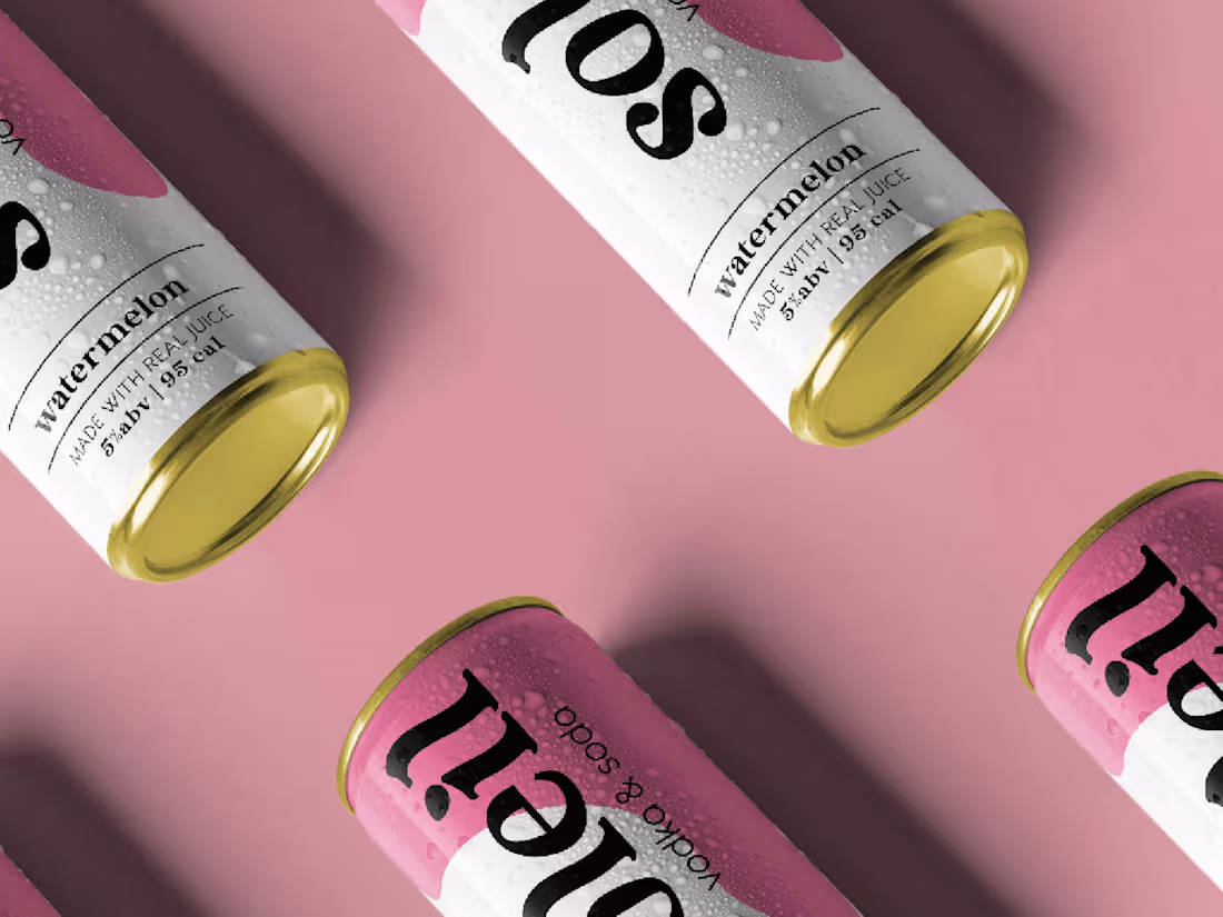 Cover image for Soleil Vodka & Soda| Brand Identity & Product Design