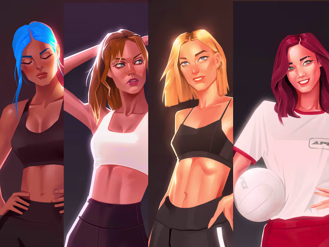 Cover image for Fitness illustrations