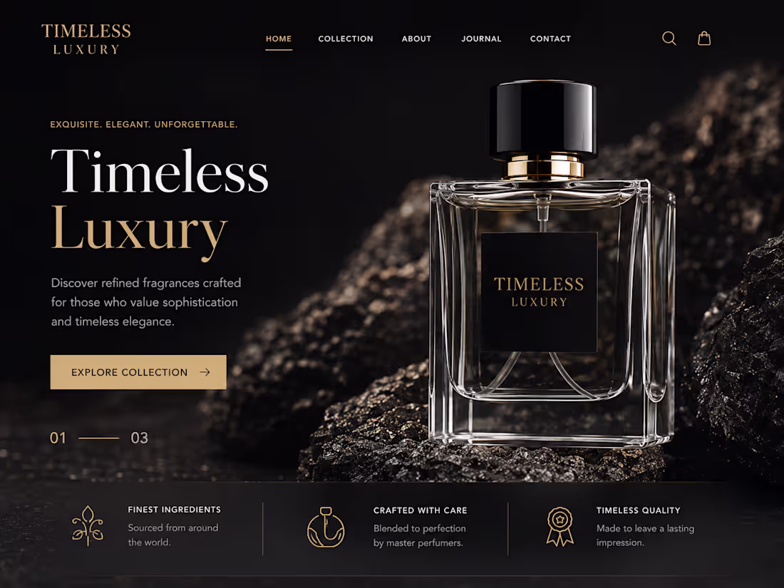 Cover image for Elegant Luxury Website Design with Figma for Global Clients