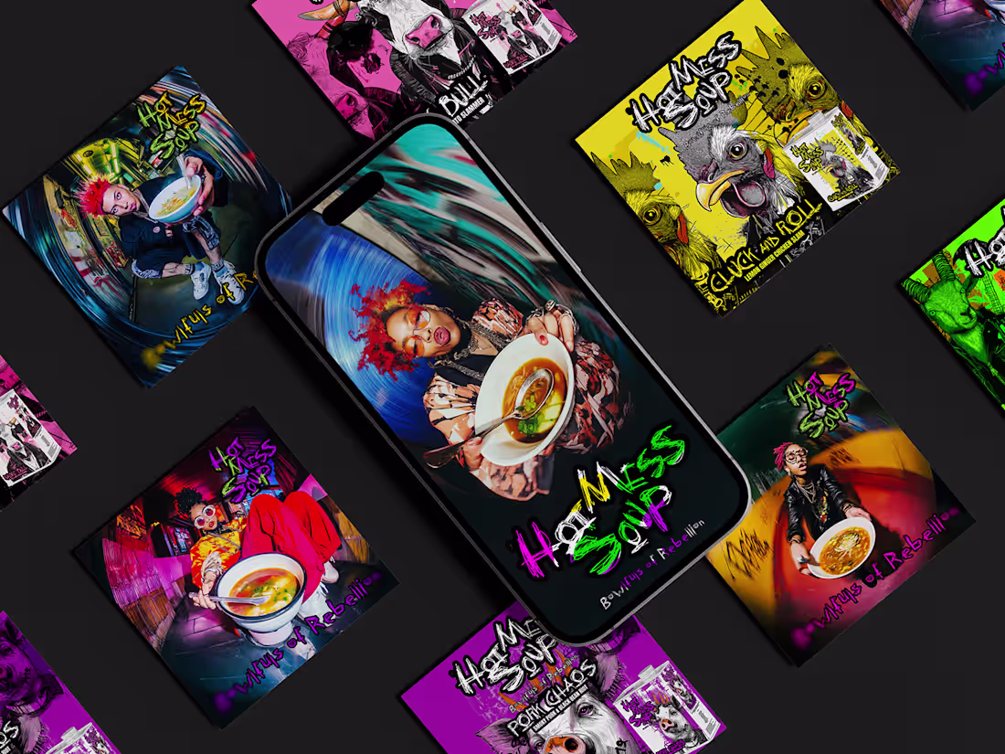 Cover image for HOT MESS SOUP BRANDING 