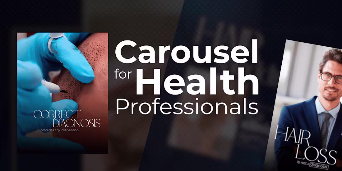 Cover image for Educational Carousel — Hair Restoration Clinic