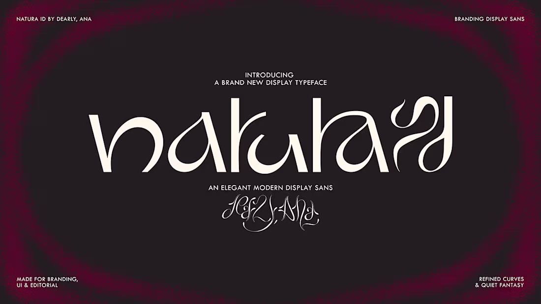Cover image for  Natura ID - Elegant Modern Display Sans Typeface/Font