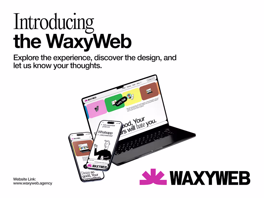 Cover image for Introducing the WaxyWeb — A brand new Design agency