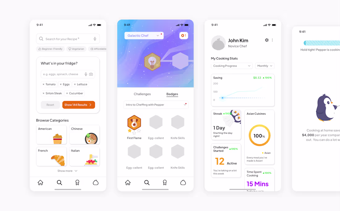 Cover image for PepperChef: Gamified Cooking App