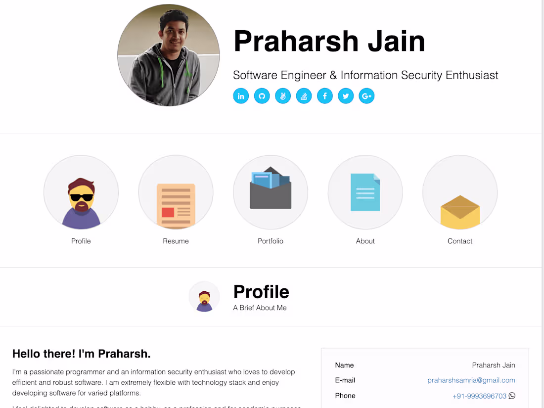 Cover image for Personal Website