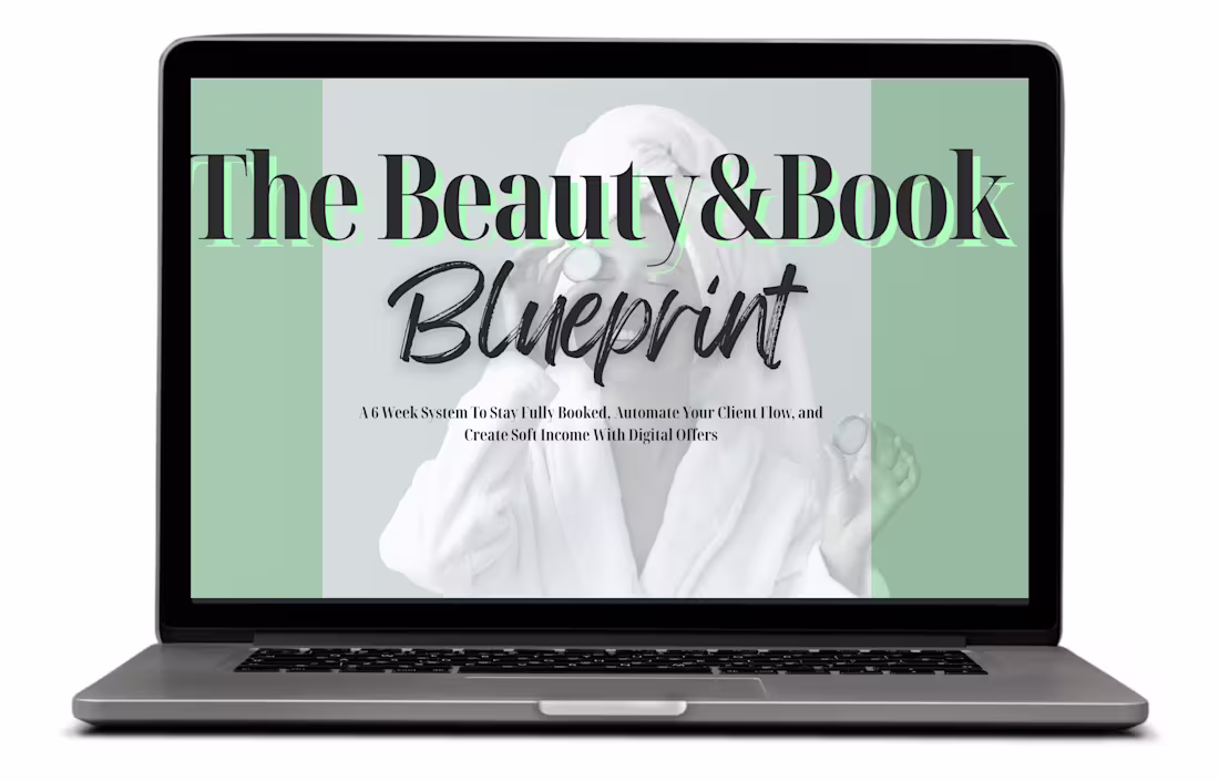 Cover image for Beauty to Book Blueprint - Course Training Deck Designed an ...